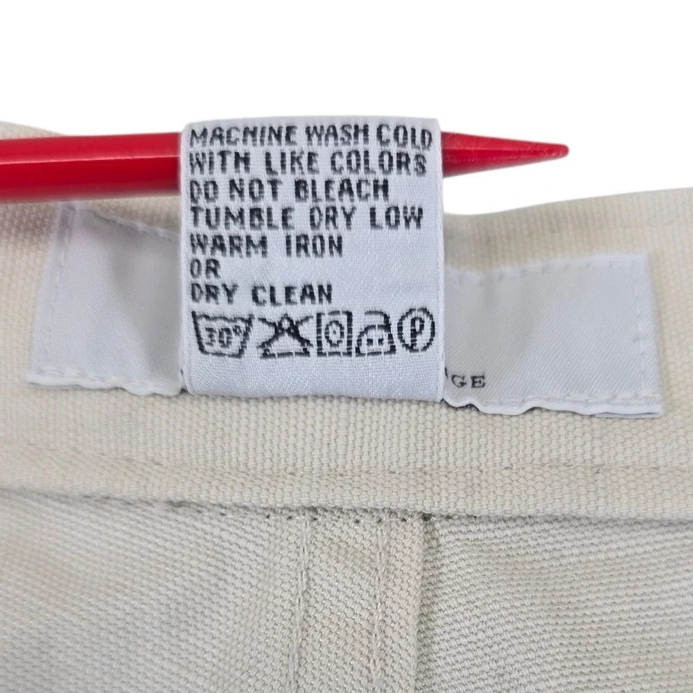 Armani Exchange Mens Khaki Linen Blend Straight Leg‎ Casual Pants Size 36